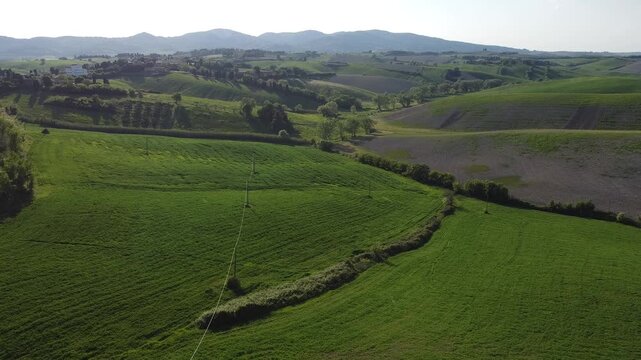 Paesaggio rurale in primavera