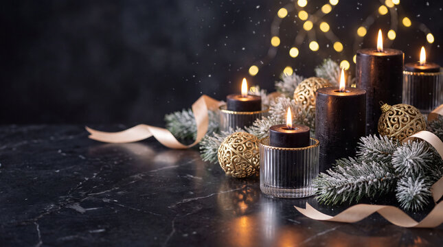 Professional Luxury Christmas Candle 0003 Commercial Scene
