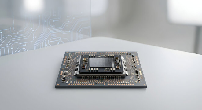 close up of a computer chip