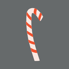 Fototapeta premium Candy cane collage element, Christmas design vector
