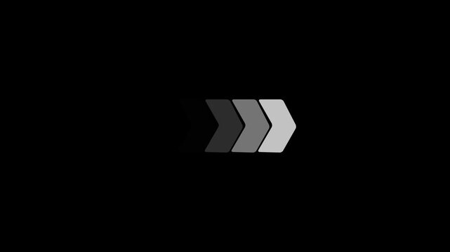 Rectangular panel slides right to disappear into a black background