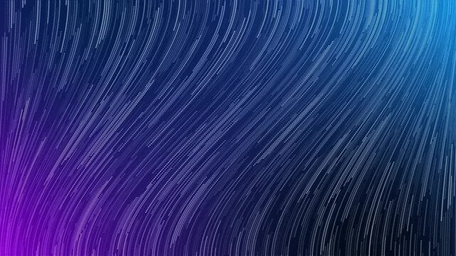 Background featuring the movement of numerous white stripes against a blue background