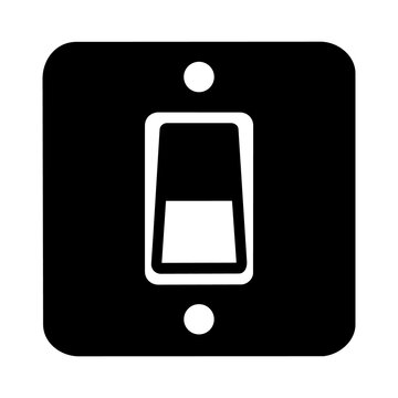 Light switch electrical rocker switch wall switch power control vector icon