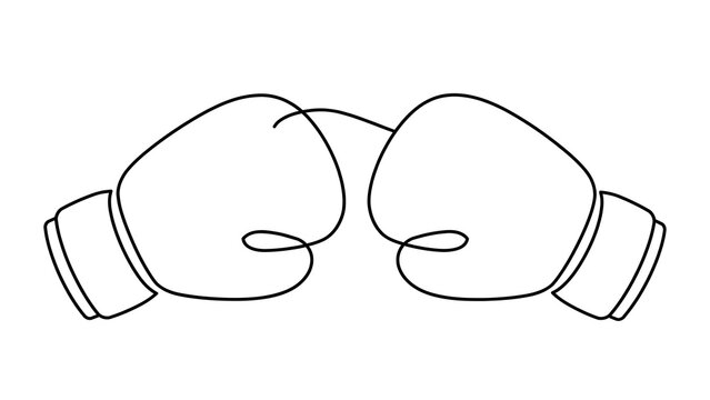 Boxing Gloves white background.