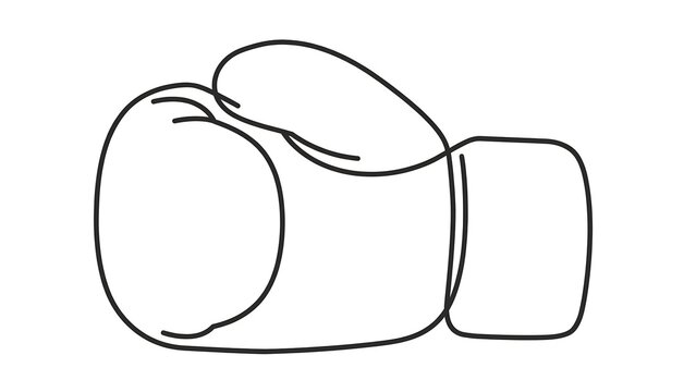 Boxing Glove white background.