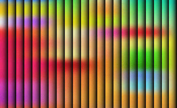 Abstract colorful vertical lines background, vibrant rainbow gradient stripes with soft blur and shadows. Modern geometric pattern for digital wallpaper, creative graphic design backdrop.