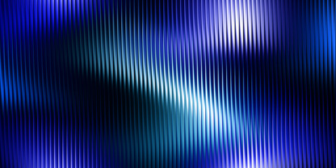 Obraz premium Abstract vertical blue metallic stripes with soft lighting and wavy texture background pattern design with metallic bars create blue gradient composition reflection minimalist technology surface