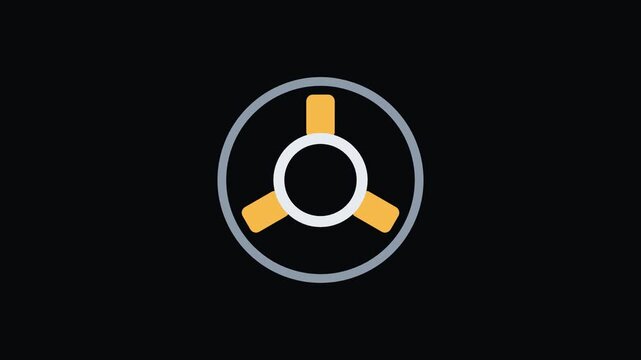 Rotary Selector Dial with Indicators - Mechanical Systems and Gear Mechanisms Motion Graphics Animation