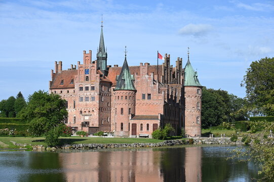 Renaissanceschloss Egeskov auf der d&auml;nischen Insel F&uuml;nen