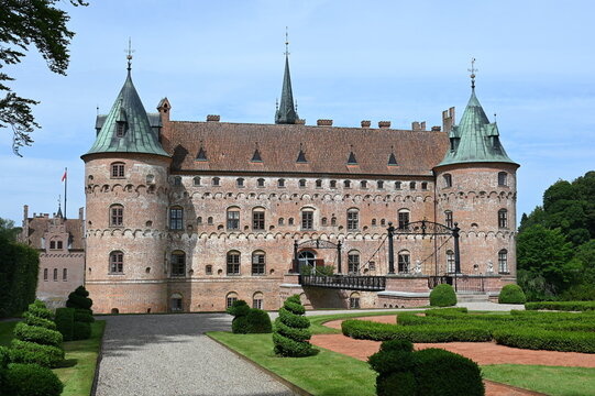 Renaissanceschloss Egeskov auf der d&auml;nischen Insel F&uuml;nen