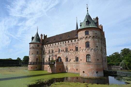 Renaissanceschloss Egeskov auf der d&auml;nischen Insel F&uuml;nen