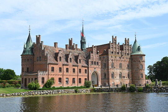 Renaissanceschloss Egeskov auf der d&auml;nischen Insel F&uuml;nen