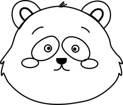 Line art animal illustration 