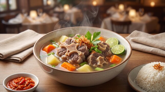 Indonesian Sop Buntut Oxtail Soup