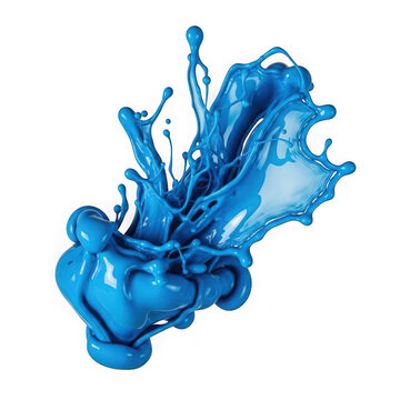 Blue abstract water splash design