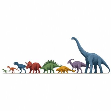 Giant dinosaur size comparison chart with human scale