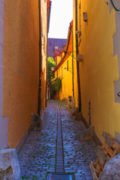 narrow street in the old town