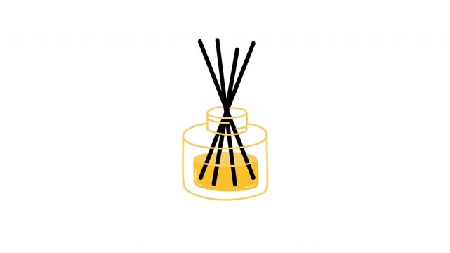 illustration of reed diffuser
