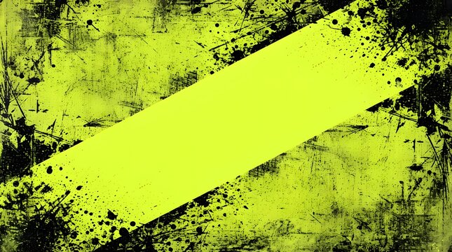 Abstract lime green distressed grunge texture wall.
