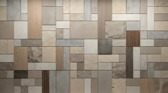 Abstract modern tile wall natural stone texture design.