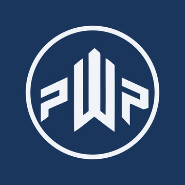 PWP Shield or Arrow Corporate Logo Design Vector