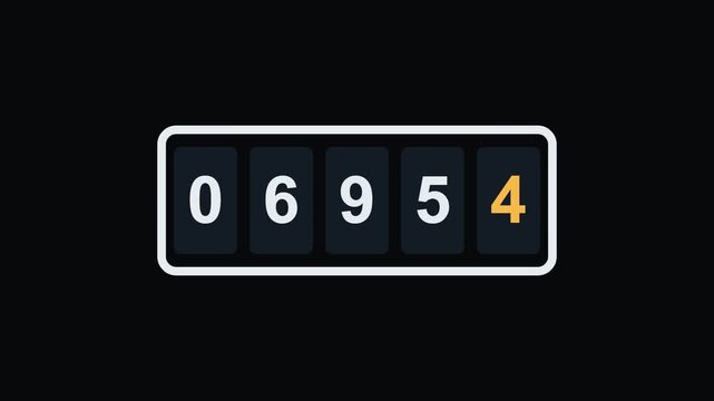 Odometer counting up - Vehicle Inner Working Automotive Systems in Motion