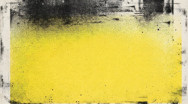 Yellow and black textured background with grunge effect.