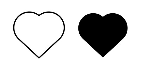 Obraz premium Heart Shape Vector Icon