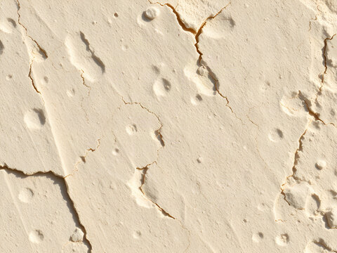 Weathered Pale Limestone Surface with Natural Mineral Texture
