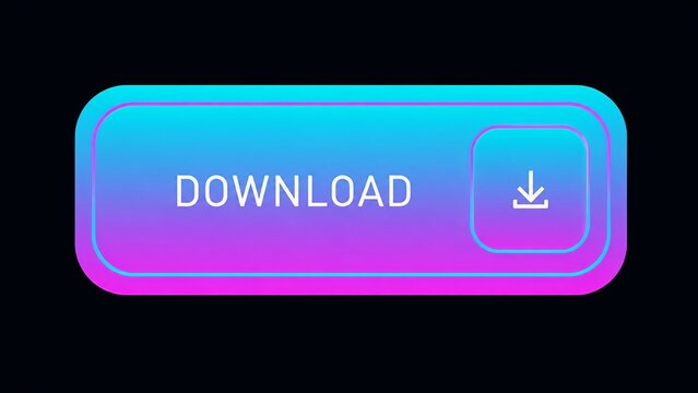 Modern download button with gradient purple and cyan colors and arrow icon