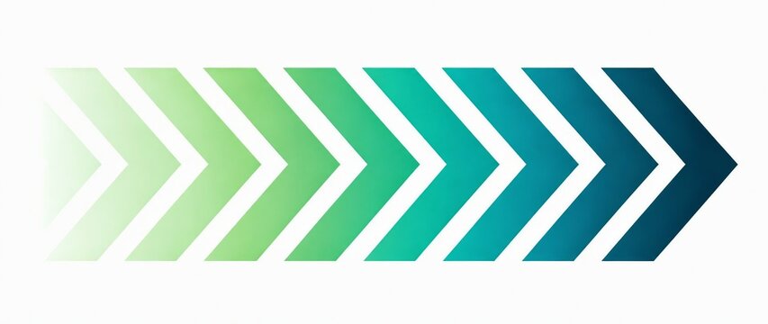 Modern gradient arrow pointing to the right with smooth color transition