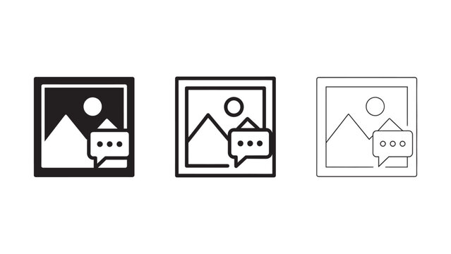 Image comment feedback icons.