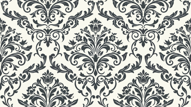 Vintage Palace Damask Ornament Pattern