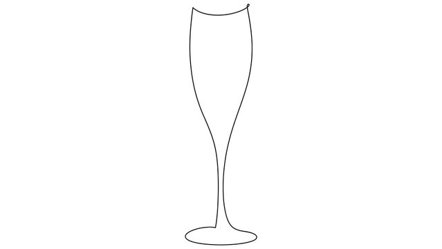 champagne glass white background.