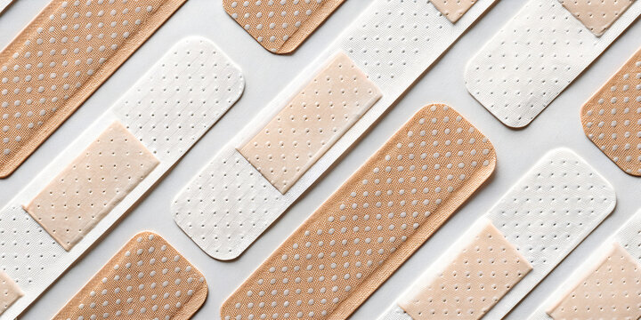 bandage on a white background