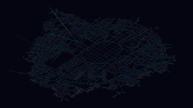 Trujillo, Peru, City Infrastructure Expansion Animation, Urban Visualization Technology