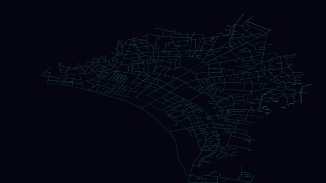 Vientiane, Laos, City Infrastructure Expansion Animation, Urban Visualization Technology