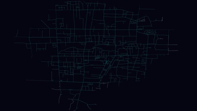 Qingzhou, China, City Infrastructure Expansion Animation, Urban Visualization Technology