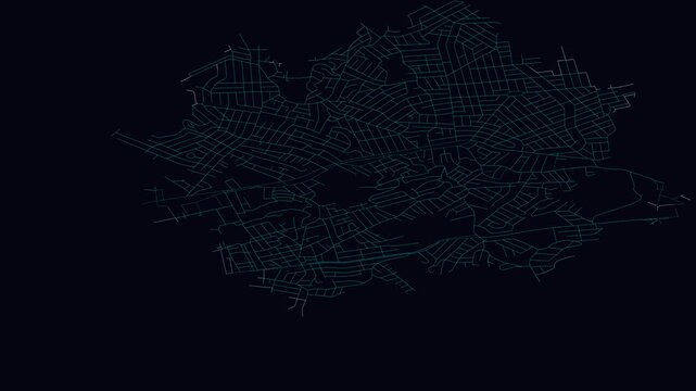 S&atilde;o Gon&ccedil;alo, Brazil, City Infrastructure Expansion Animation, Urban Visualization Technology