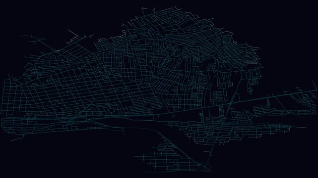 Santo Domingo Este, Dominican Republic, City Infrastructure Expansion Animation, Urban Visualization Technology