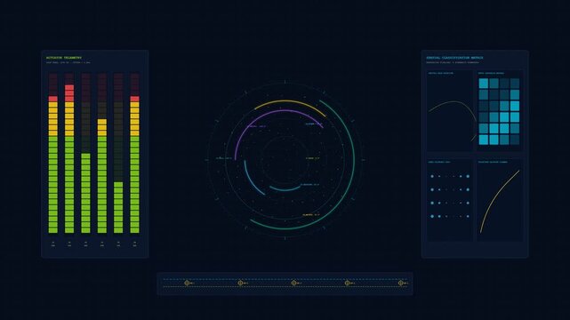 Autonomous Robotics Matrix HUD Interface with Diagnostics Data Loop