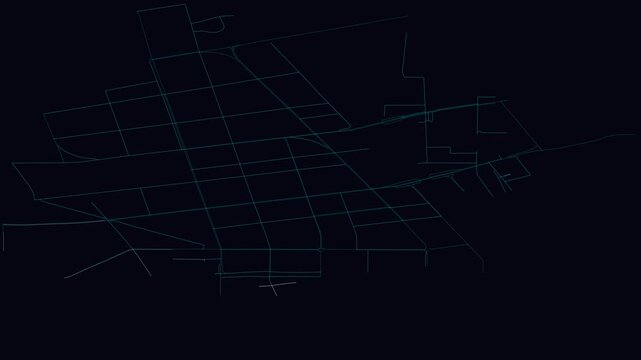 Dongtai, China, City Infrastructure Expansion Animation, Urban Visualization Technology