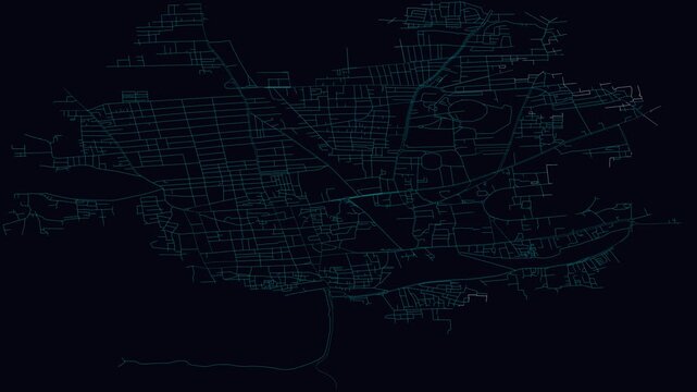 Coimbatore, India, City Infrastructure Expansion Animation, Urban Visualization Technology