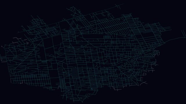 Cazenga, Angola, City Infrastructure Expansion Animation, Urban Visualization Technology