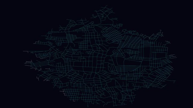 Bunia, Congo (Kinshasa), City Infrastructure Expansion Animation, Urban Visualization Technology