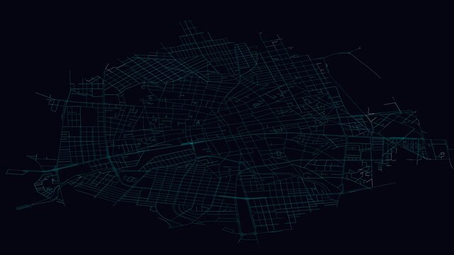 Aguascalientes, Mexico, City Infrastructure Expansion Animation, Urban Visualization Technology