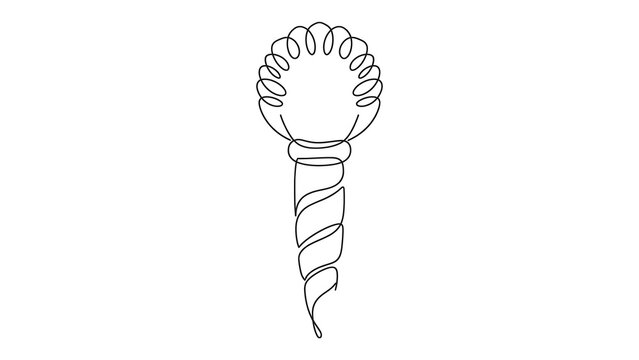 Detailed Illustration of Screw white background.