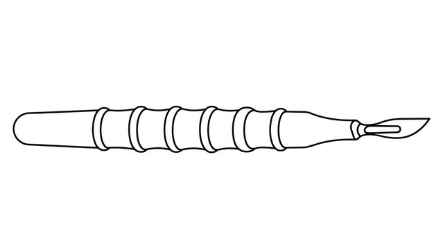 Drawing tool on white background.