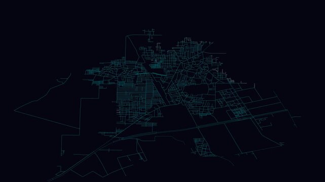 Narela, India, City Infrastructure Expansion Animation, Urban Visualization Technology