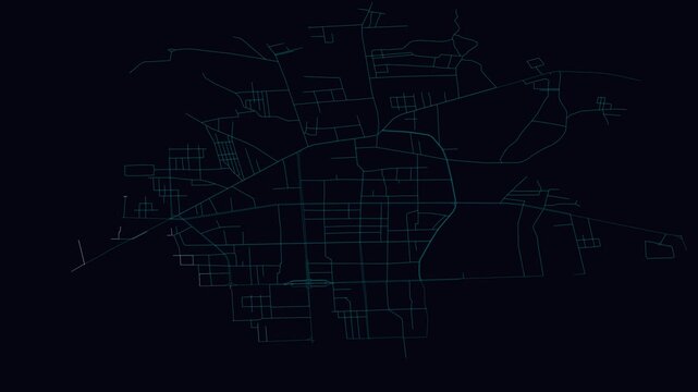 Laiyang, China, City Infrastructure Expansion Animation, Urban Visualization Technology